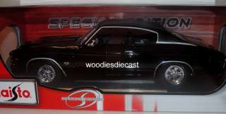1971 Chevy Chevelle SS 454 1:18 Black Diecast Model  