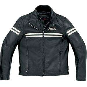 Spidi JK Leather Jacket   Small/Black/Tan: Automotive