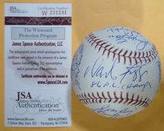 1986 AUTOGRAPHED/SIGNED BOSTON RED SOX TEAM BASEBALL W/23 SIGNATURES 