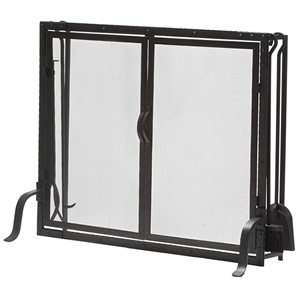   Screen With Tools Rivet Design Black Wrought Iron: Home & Kitchen