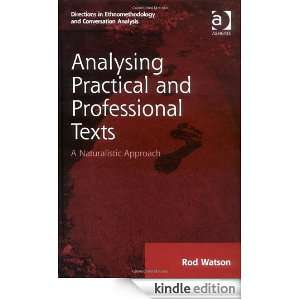 Analysing Practical and Professional Texts (Directions in 