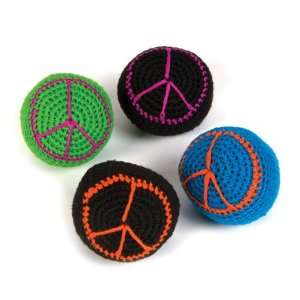  2 Peace Sign Kick Ball Case Pack 144: Toys & Games