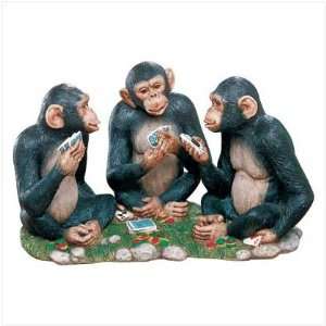 Monkeys Playing Card Game   Style 35191