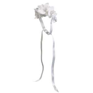  Faux 4 Phalaenopsis Orchid Wrist Corsage White Pearl (Pack 