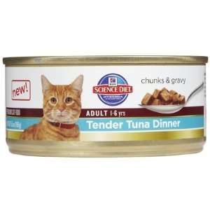 Hills Science Diet Tender Dinners Adult   Tuna   24 x5.5 oz (Quantity 