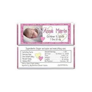  BAG401   Baby Girl Photo Candy Bar Wrappers Baby