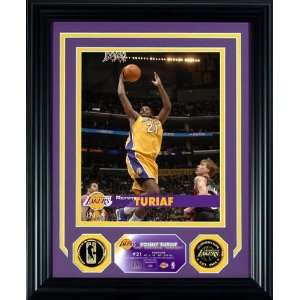    Ronny Turiaf Photo Mint W/ Two 24KT Gold Coins 