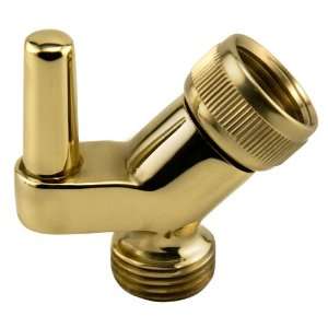  Solid Brass Shower Arm Peg   Polished Brass: Home 