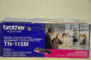 Brother TN 115M High Yield Magenta Toner Cartridge Rtl $138  