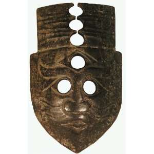  Jade Sculpture Shield Shaped Jade Mask 