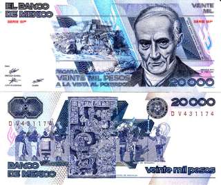 Mexico $ 20,000 Pesos Quintana Roo Feb 24, 1987. Exc.  