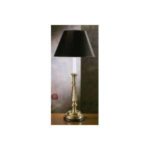   Antiqued Pure Brass Faceted Candlestick Lamp   9902: Home Improvement