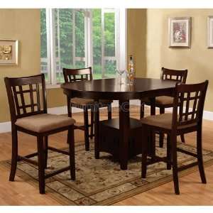  World Imports Cappuccino Counter Height Dining Room Set 