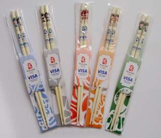 2008 Beijing Olympic Mascots official VISA Chopsticks  