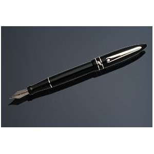  Stipula Model T Fountain Pen   Black, Medium Nib ST48660 
