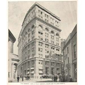  1893 Print Farmers Loan Trust Building New York City 