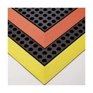 WEARWELL Industrial WorkSafe Mats   Yellow border  