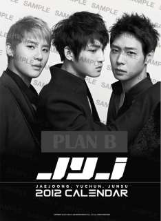 JYJ C JES Official Wall Calendar 2012 KPOP  