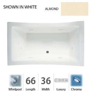  Jacuzzi ALL6636WCR4CHA Allusion 6636 Whirlpool, Almond 