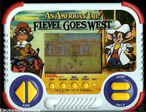 TIGER FIEVEL GOES WEST ELECTRONIC HANDHELD LCD TOY GAME  