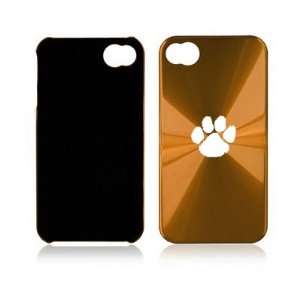  Gold Apple iPhone 4 4S 4G A76 Aluminum Hard Back Case Paw 