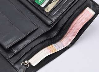 Mens Trifold Wallet Clutch Purse Card Coin bag Case Women ID Gift Bag 