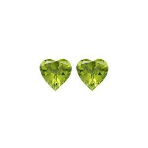  6 mm (Pair) 1.68 Cts Peridot Heart AAA Jewelry