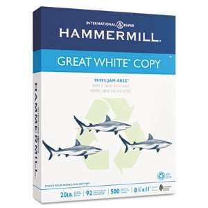   Hammermill Great White Recycled Copy Paper HAM86704: Office Products