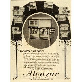   Alcazar Kitchen Appliances Oil Duplex Wood Burning   Original Print Ad