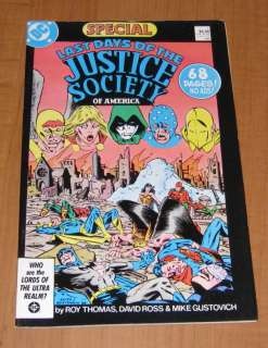 LAST DAYS OF THE JUSTICE SOCIETY SPECIAL #1 1986  