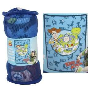 Disney Toy Story Buzz Lightyear Woody Rex Toddler Plush Blanket Baby 