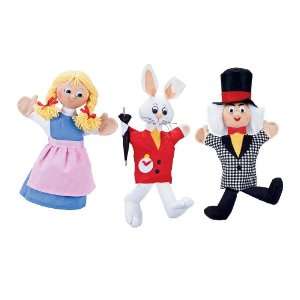   Alice in Wonderland Puppets plus Doorway Puppet Theater Toys & Games