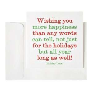   & NOBLE  Eat Drink And Be Merry Christmas Boxed Card by Quotable