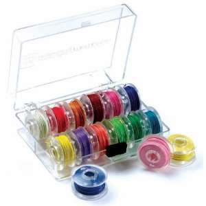  12 bobbin Wire Assortment In Plastic Case (28 Gauge 