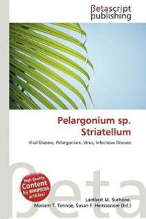   Pelargonium Sp. Striatellum by Lambert M. Surhone 