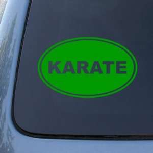  KARATE EURO OVAL   Martial Arts   Vinyl Car Decal Sticker 