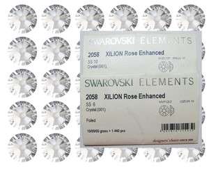   Swarovski® 2058 No hotfix Flat Backs Rhinestone Multi size 2058 001
