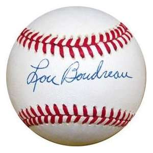 Lou Boudreau Autographed Baseball   Autographed Baseballs 