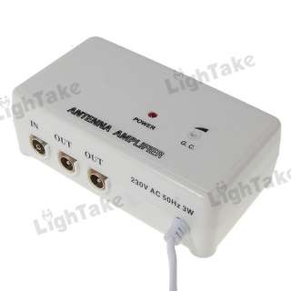 NEW Indoor TV Antenna Amplifier Booster White  