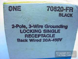 Leviton L8 20 Locking Receptacle Outlet 20A 480V L8 20R  