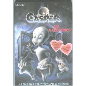  Box of 42 Casper The Ghost Valentine Cards: Toys & Games