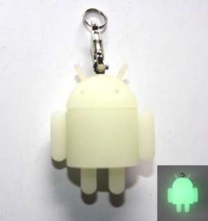 Android Mini Robot KeyChain Glow in Dark with HTC logo  