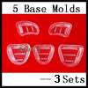 New Dental Lab Plaster Model Base Molds 10 pcs/2 sets  