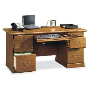   Finish Executive Computer Desk w/ File Cabinet Drawer: Home & Kitchen