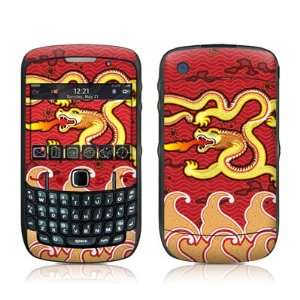 Double Dragon Design Skin Decal Sticker for Blackberry Curve 8500 8520 