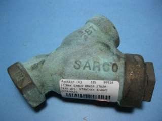 SPIRAX SARCO STEAM STRAINER WYE TRAP 3/4NP BRASS VALVE  