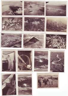 Thirty Four 1933 Zeppelin World Trips Tobacco Cards  