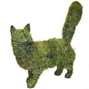  Walking Cat Mossed Topiary Frame