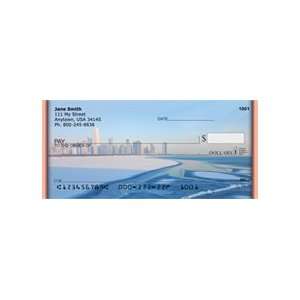   : Chicago Skyline In The Wintertime Personal Checks: Office Products