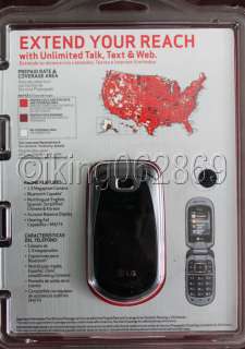 FAST SHIPPING  LG Revere   Black silver (Verizon) VN150 Prepaid Phone 